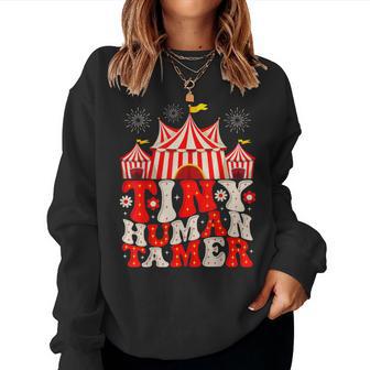Tiny Human Tamer Circus Birthday Party Circus Costume Women Women Sweatshirt - Thegiftio UK