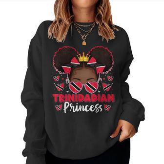 Trinidadian Princess Trinidad And Tobago Flag Trini Women Women Sweatshirt - Thegiftio UK
