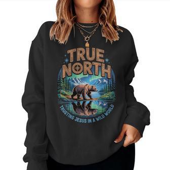 True-North Vbs 2025 Trusting Jesus Wilderness Christian Women Sweatshirt - Thegiftio UK