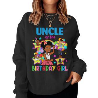 Uncle Of Birthday Girl Gracie Birthday Dolls Girl Party Women Sweatshirt - Monsterry