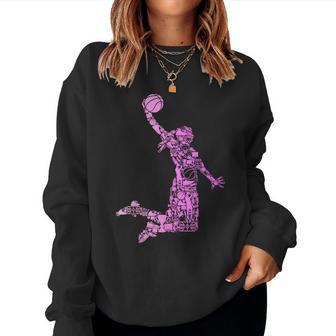 Vêtements De Basketympas Et Idées Cadeaux Rose Enfant Manche Courte Col Roulé -Mall Sweat-shirt pour femme - Cadeauxyz