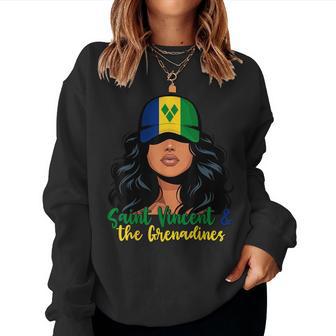 Vincentian Girl St Vincent And The Grenadines Flag Women Women Sweatshirt - Thegiftio UK