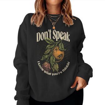 Vintage 90S Don't Speak I Know What You're Thinkin Men Women Sweatshirt - Thegiftio UK