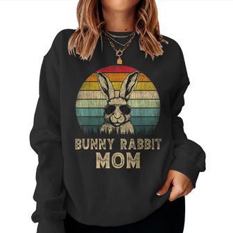 Vintage Bunny Rabbit Mom Rabbit Lovers Mommy Mother's Day Women Sweatshirt - Thegiftio UK