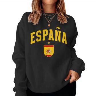 Vintage Espana Spain Flag Spanish Roots Pride Kids Women Sweatshirt - Thegiftio UK