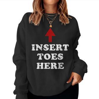 Vintage Insert Toes Here For Women Women Sweatshirt - Thegiftio UK