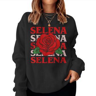 Vintage Selena Name For Girl Women Sweatshirt - Thegiftio UK