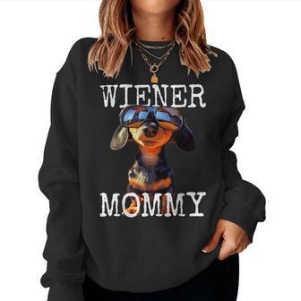 Wiener Mommyウィンナー・マミー ダックスフンド・ママ ダックスフンド・ママ 母の日 ダックスフンド レディーススウェットシャツ - Kawaiitshirt
