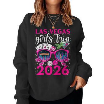Women's Las Vegas Girls Trip 2026 Girls Weekend Party Friends Matchi Women Sweatshirt - Thegiftio UK