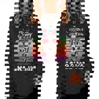 Ziegen Liebhaberin Ziegen Mama Ziege Damen Lustig Goat Sweatshirt Frauen - Seseable