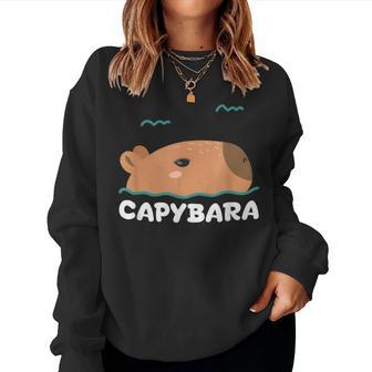 キッズ カピバラ シャツ 男の子 女の子 レディーススウェットシャツ - Kawaiitshirt