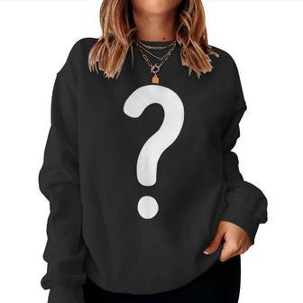 クエスチョンマーク シャツ カップル 男性 女性 キッズ Guess Who コスチューム レディーススウェットシャツ - Kawaiitshirt