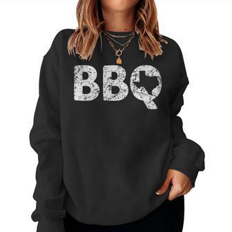 テキサス Bbq Tx バーベキュー マップ ユーズド加工 テキサス 男性 女性 キッズ レディーススウェットシャツ - Kawaiitshirt
