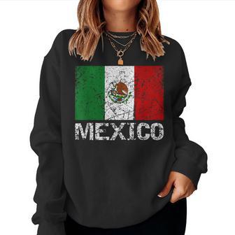 メキシコの国旗 アンティーク調 男性 女性 キッズ レディーススウェットシャツ - Kawaiitshirt