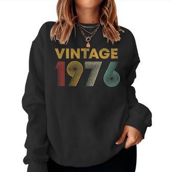 ヴィンテージ 1976 50歳の誕生日プレゼント 男性 女性 50歳 レディーススウェットシャツ - Kawaiitshirt