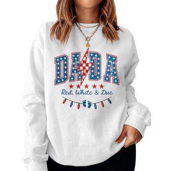 4Th Of July Mama Dada Mini American Family Matching Performance Women Sweatshirt - Monsterry