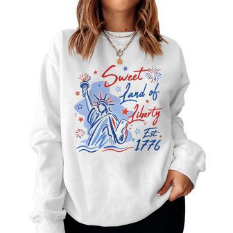 4Th Of July Sweet Land Of Liberty 1776 Kid Women Sweatshirt - Thegiftio UK