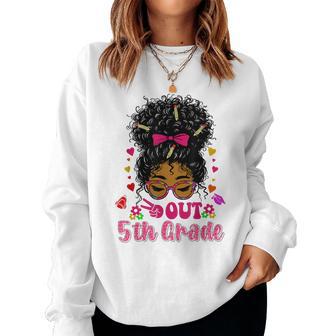 5Th Grade Graduation For Black Girls 5Th Grade Grduate Women Sweatshirt - Thegiftio UK