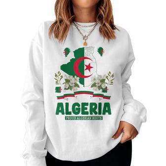 Algerian Flag Heritage Outfit Idea For Algeria Themed Women Sweatshirt - Thegiftio UK