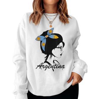 Argentina Ragazza Argentina Argentina Bandiera Women Sweatshirt - Novitaregali