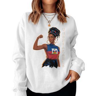 Ayiti Woman Unbreakable Haiti Independence Haitian Flag Day Women Sweatshirt - Thegiftio UK