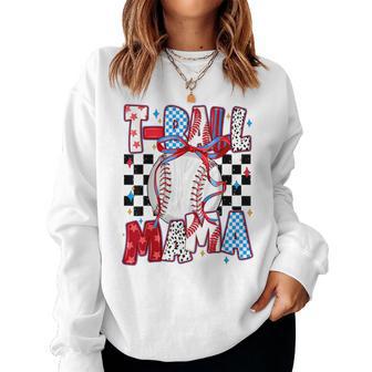 Ball Mom Leopard -Ball Mom Mother's Day 2026 Women Sweatshirt - Thegiftio UK