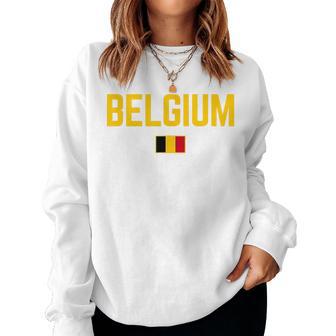 Belgium Flag Kids Belgium Women Sweatshirt - Thegiftio UK
