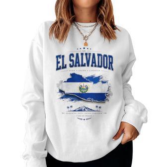 Camicia Bandiera Elalvador Mappa Di Elalvadoralvador Per Le Donne Women Sweatshirt - Novitaregali