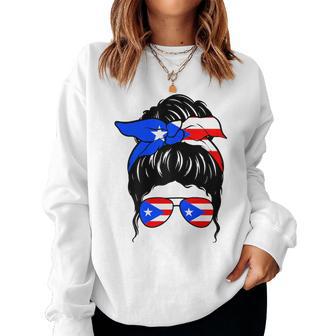 Chica Puertorriqueña Bandera De Puerto Rico Orgullosa Puertorri Sudadera Mujer - Regaloses