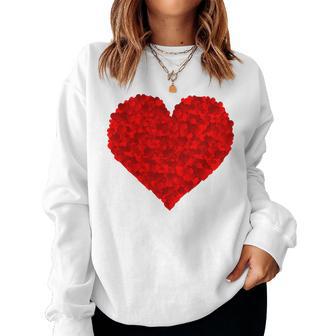 Cœur Rouge Pour Laaint-Valentin Pour Petite Amie Lui Elle Sweat-shirt pour femme - Cadeauxyz