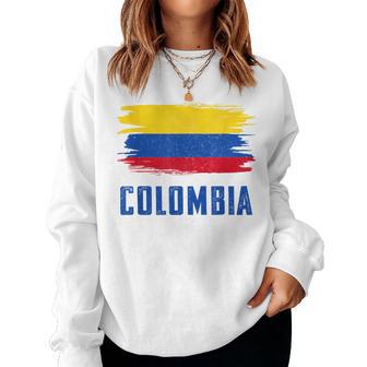 Colombia For Columbian Flag Women Sweatshirt - Thegiftio UK