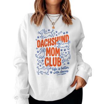 Dachshund Mom Club Women Sweatshirt - Monsterry