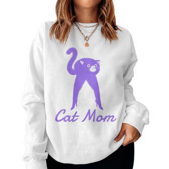 Divertida Camisa De Gato Para Mamá Día De La Madre In Mangas Sudadera Mujer - Regaloses