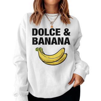 Dolce And Banana T Cute Graphic Banana Women Sweatshirt - Novitaregali