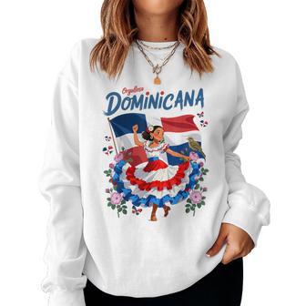 Dominicana Outfit Idea For Girls Dominican Republic Flag Women Sweatshirt - Thegiftio UK