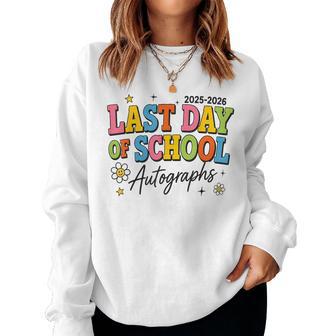 End Of Term Signatures 2025-2026 Student Teacher Autographs Women Sweatshirt - Thegiftio