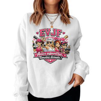Evjf Future Mariée Mariage Humour Amies Aujourd'hui Sweat-shirt pour femme - Cadeauxyz