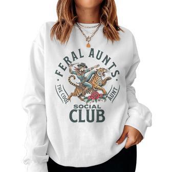 Feral Aunts Social Club Aunty Club Kids Women Sweatshirt - Thegiftio UK