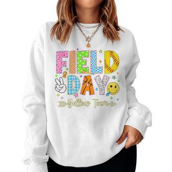 Field Day 2026 Yellow Team Color Game Competition Boys Girls Women Sweatshirt | Mazezy