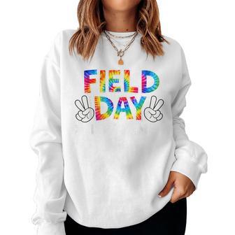 Field Day Red Team Peace Hand Tie Dye Kid Women Sweatshirt - Thegiftio UK