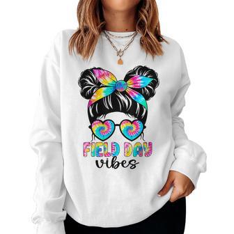 Field Day Vibes Messy Hair Bun Girls Field Day 2026 Women Sweatshirt - Thegiftio UK