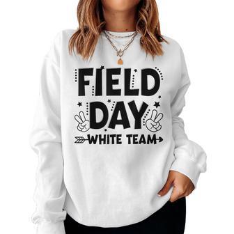 Field Day White Team Groovy Retro Camp Color Kid Women Sweatshirt - Thegiftio UK