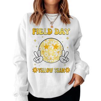 Field Day Yellow Team Color Field Trip Teacher Kids Games Women Sweatshirt | Mazezy