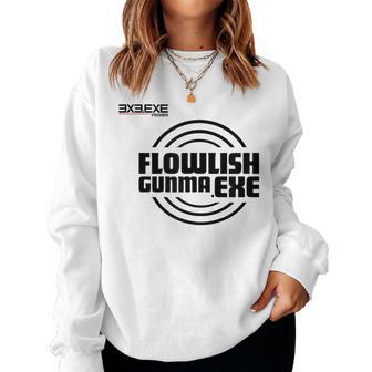 Flowlish GunmaExe_3_髙橋芙由子 レディーススウェットシャツ - Kawaiitshirt