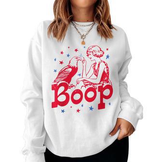 Independence Day Eagle Boop For Men's Women Women Sweatshirt - Thegiftio UK