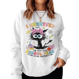 Teacher I Survived Last Day Of The School Year 2026 Women Sweatshirt - Thegiftio UK