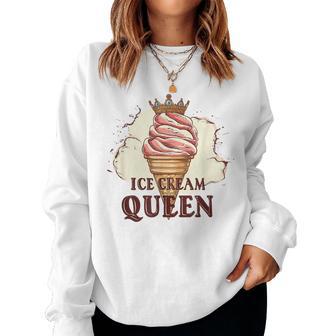 Ice Cream Queen Amante Del Gelato Regina Del Gelato Women Sweatshirt - Novitaregali