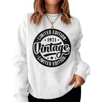 Intage De 1971 Para Retro Divertidas Cuello Sudadera Mujer - Regaloses