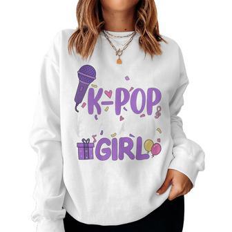 Im The K Pop Birthday Girl Korean Music Birthday Party Women Sweatshirt - Thegiftio UK