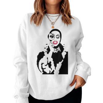 Little Edie Monsoon Drag Queen Race Grafica Women Sweatshirt - Novitaregali
